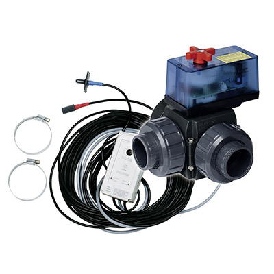 Vanne motorisée voies pour chauffage solaire avec régulation déportée Vanne motorisée voies pour chauffage solaire avec régulation déportée